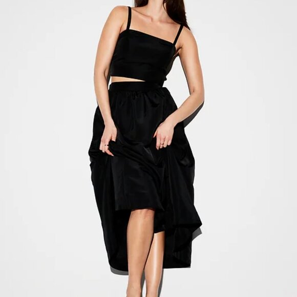 The Occasion by Old Navy High-Waisted Taffeta Midi Skirt - Picture 4 of 4